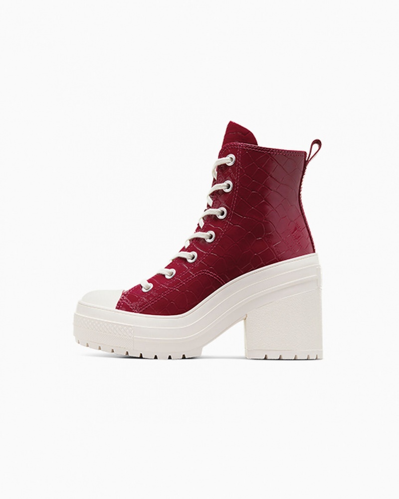 Converse Chuck 70 De Luxe Heel Embossed Cabernet / Cabernet / Egret | 5072-POFXW