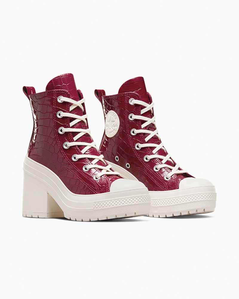 Converse Chuck 70 De Luxe Heel Embossed Cabernet / Cabernet / Egret | 5072-POFXW