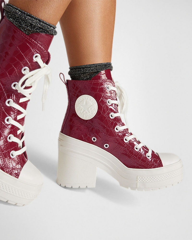 Converse Chuck 70 De Luxe Heel Embossed Cabernet / Cabernet / Egret | 5072-POFXW