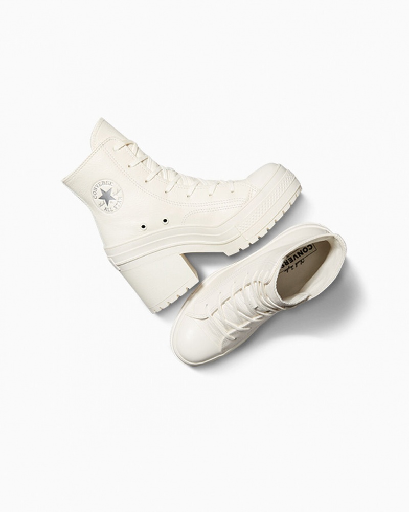 Converse Chuck 70 De Luxe Heel Leren Zilver | 1482-SQLBJ