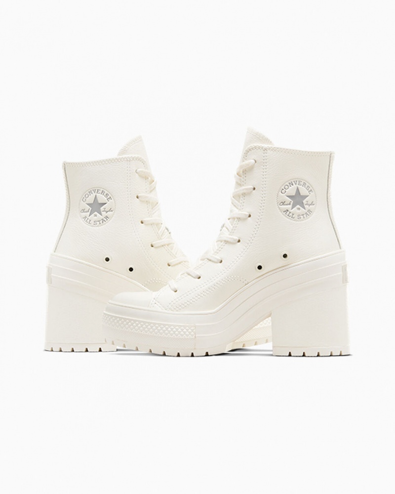 Converse Chuck 70 De Luxe Heel Leren Zilver | 1482-SQLBJ