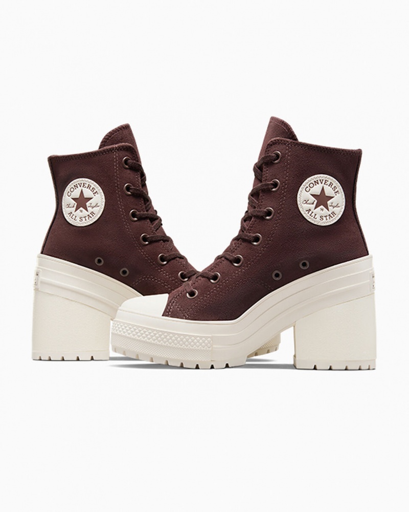 Converse Chuck 70 De Luxe Heel Suede Bruin | 6825-LUIPF