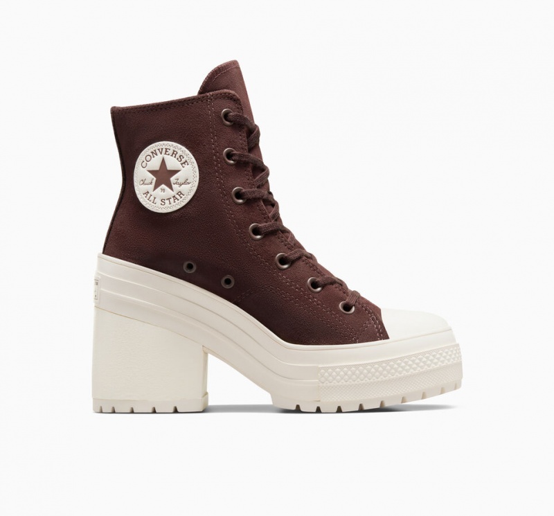 Converse Chuck 70 De Luxe Heel Suede Bruin | 6825-LUIPF