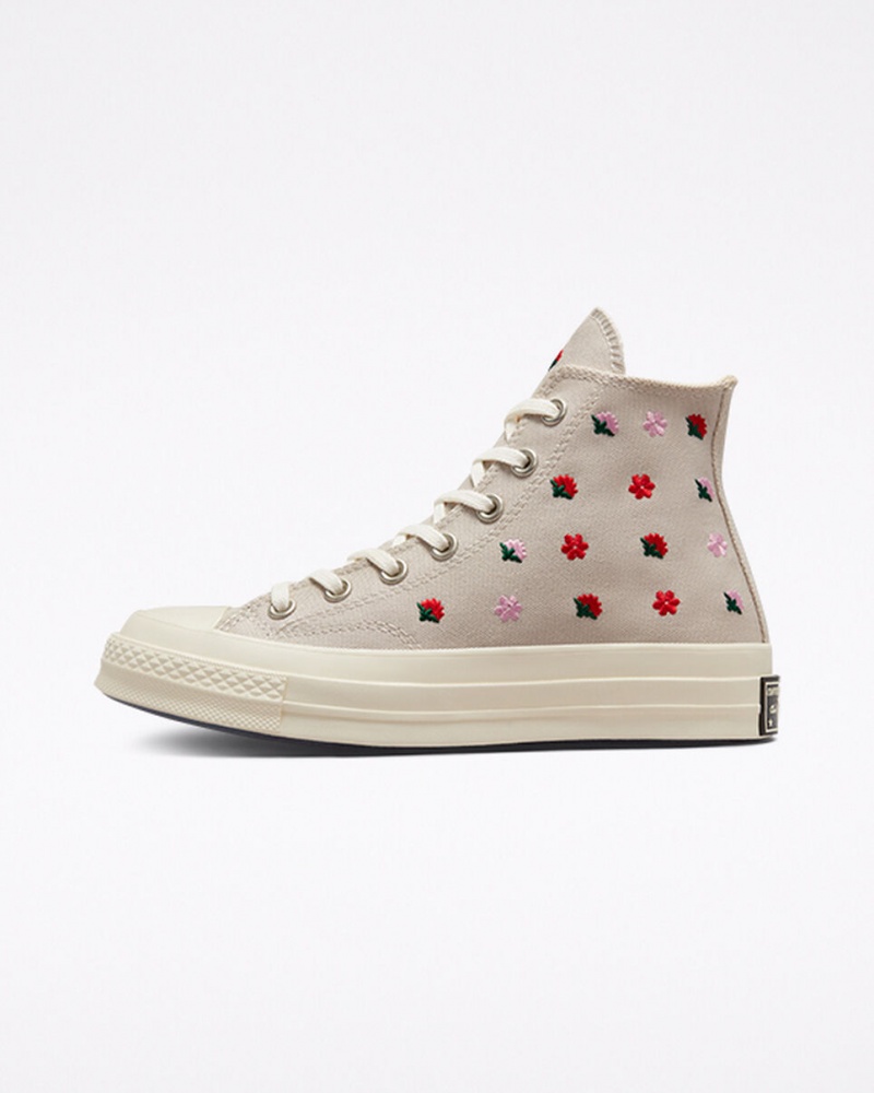 Converse Chuck 70 Floral Embroidery Desert Sand / Egret | 5380-EOWZK