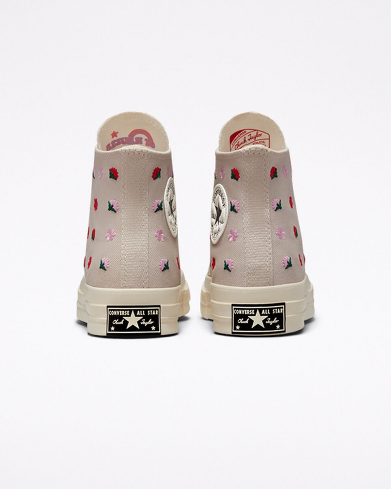 Converse Chuck 70 Floral Embroidery Desert Sand / Egret | 5380-EOWZK