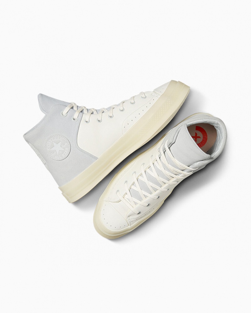 Converse Chuck 70 Marquis Leren Wit Grijs | 4076-DEHOR