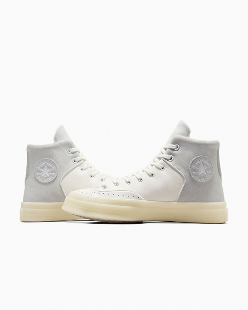 Converse Chuck 70 Marquis Leren Wit Grijs | 4076-DEHOR