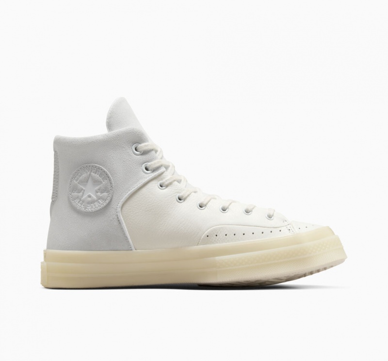 Converse Chuck 70 Marquis Leren Wit Grijs | 4076-DEHOR