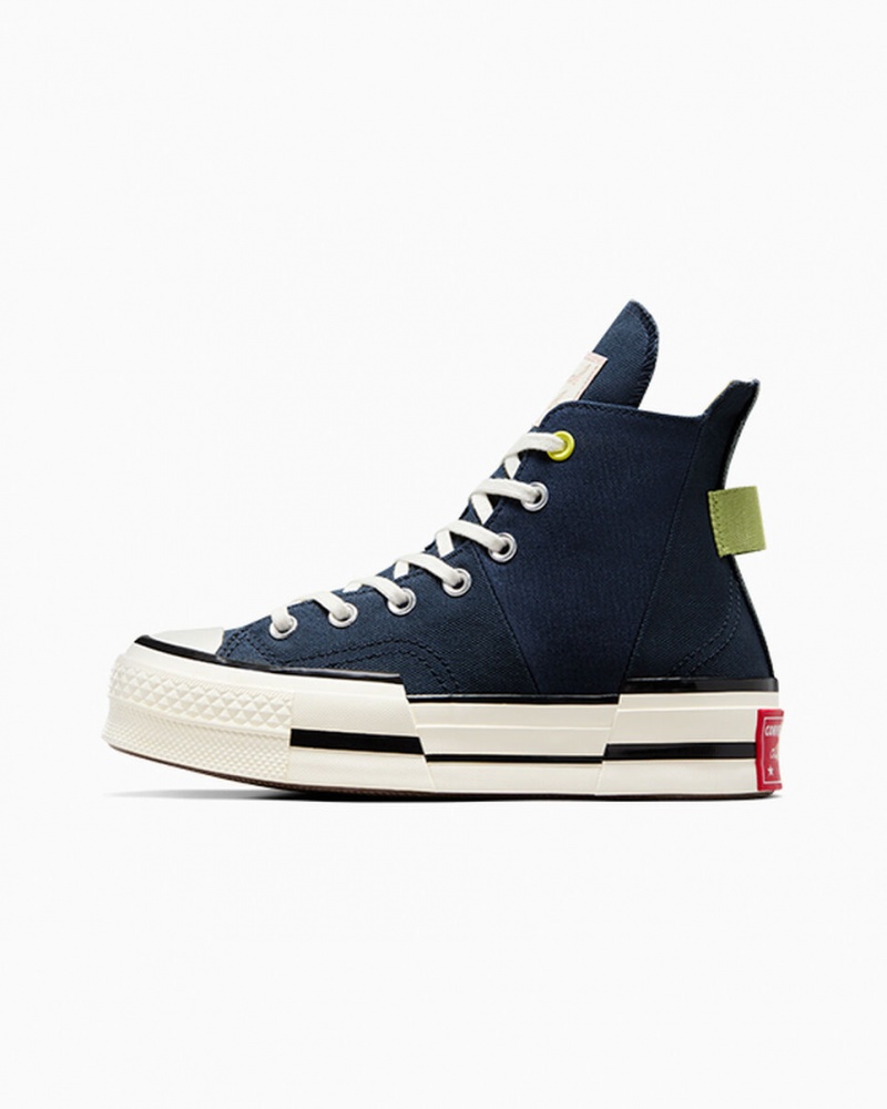 Converse Chuck 70 Plus Heel Loop Donkerblauw Zwart | 1082-OFYWQ