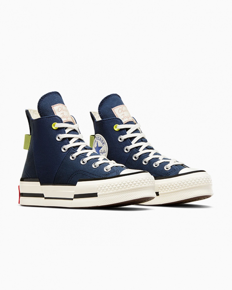 Converse Chuck 70 Plus Heel Loop Donkerblauw Zwart | 1082-OFYWQ