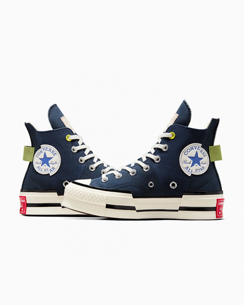 Converse Chuck 70 Plus Heel Loop Donkerblauw Zwart | 1082-OFYWQ