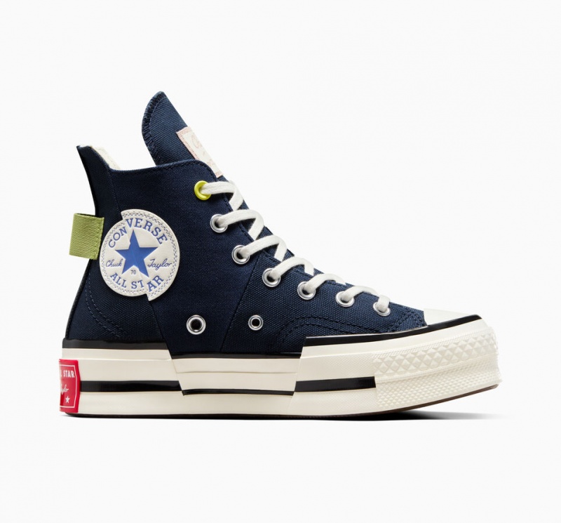 Converse Chuck 70 Plus Heel Loop Donkerblauw Zwart | 4796-MGWRK