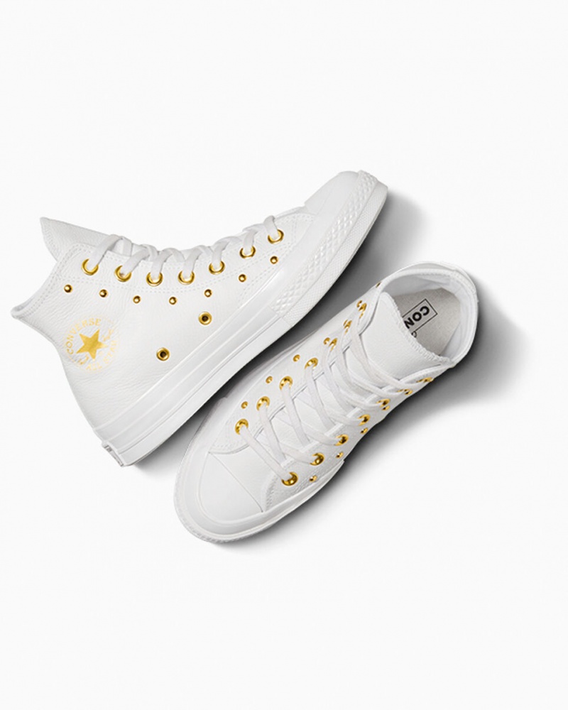 Converse Chuck 70 Star Studded Wit Wit Goud | 7356-FAONK