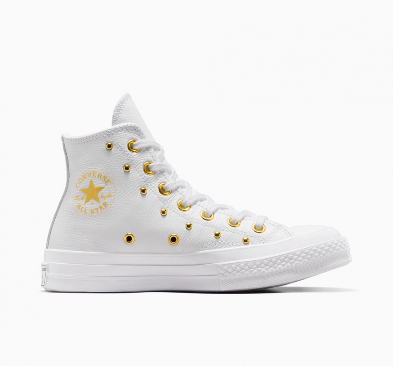 Converse Chuck 70 Star Studded Wit Wit Goud | 7356-FAONK