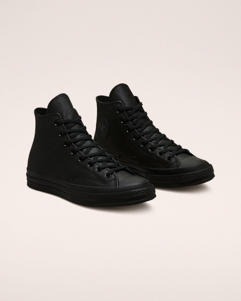 Converse Chuck 70 Tonal Leren Zwart Zwart Zwart | 1235-DGTFK