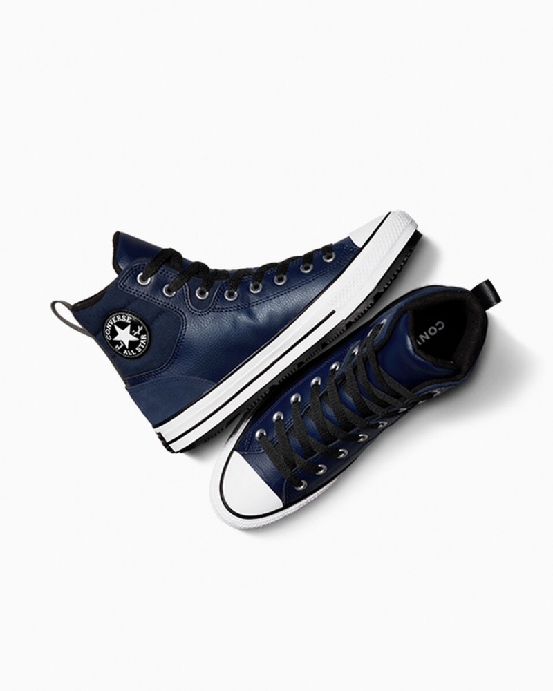 Converse Chuck Taylor All Star Berkshire Boot Obsidian Zwart Wit | 3518-UHLAR