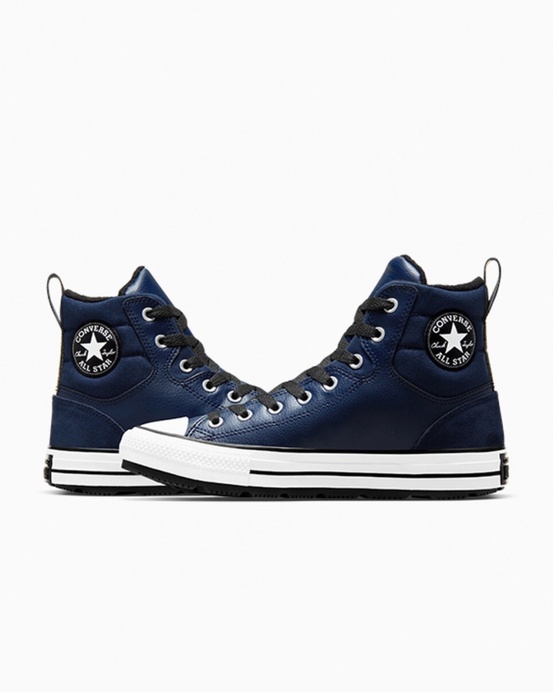 Converse Chuck Taylor All Star Berkshire Boot Obsidian Zwart Wit | 3518-UHLAR