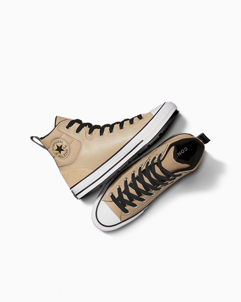 Converse Chuck Taylor All Star Berkshire Boot Khaki Zwart Wit | 9605-IXNAR