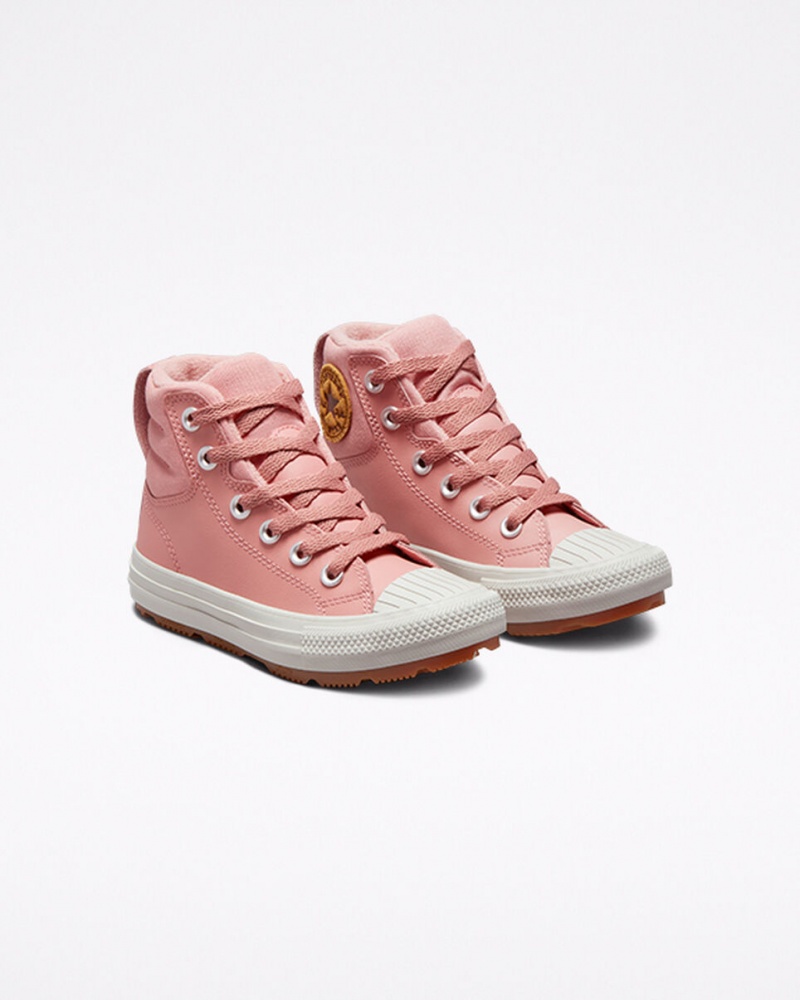 Converse Chuck Taylor All Star Berkshire Boot Leren Roze Roze | 6851-YMJIU