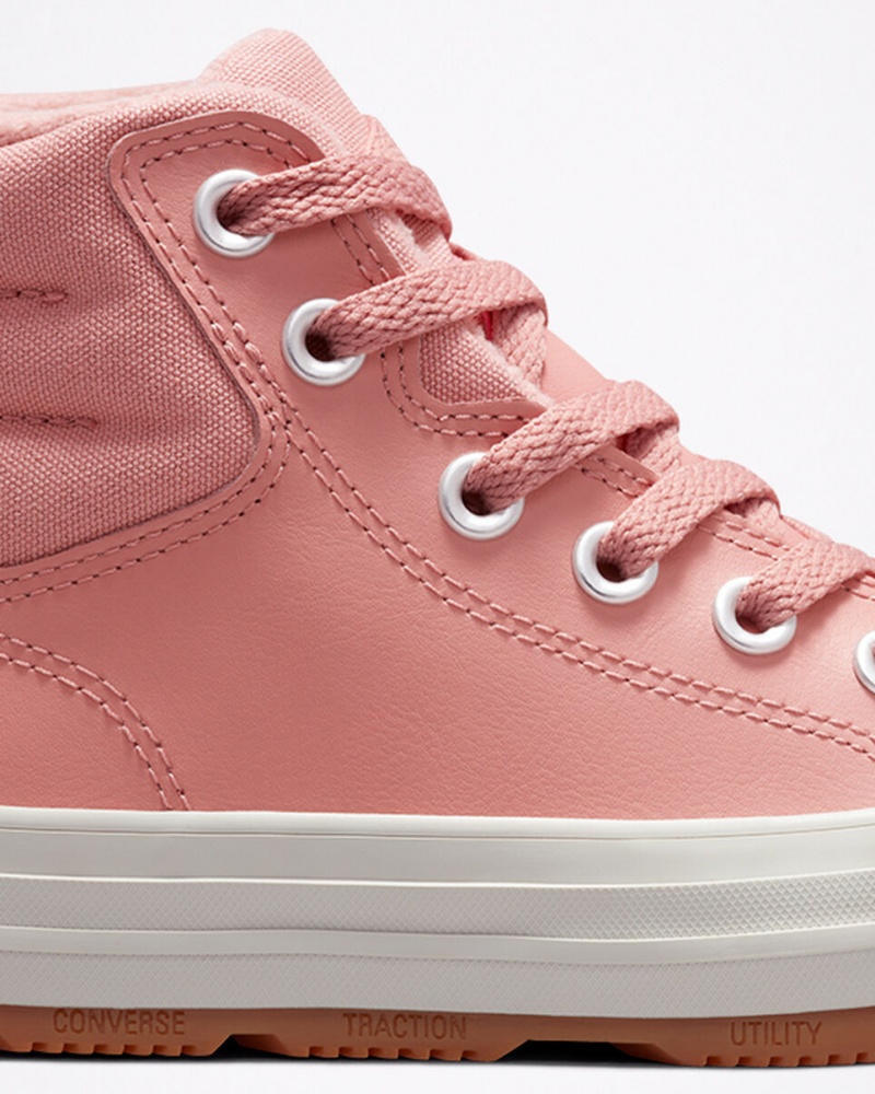 Converse Chuck Taylor All Star Berkshire Boot Leren Roze Roze | 6851-YMJIU