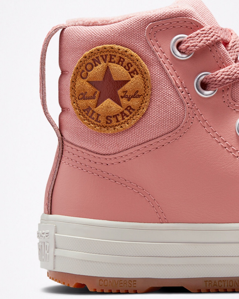 Converse Chuck Taylor All Star Berkshire Boot Leren Roze Roze | 6851-YMJIU