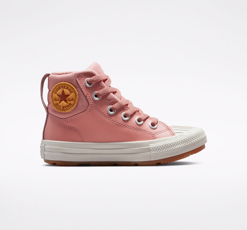 Converse Chuck Taylor All Star Berkshire Boot Leren Roze Roze | 6851-YMJIU