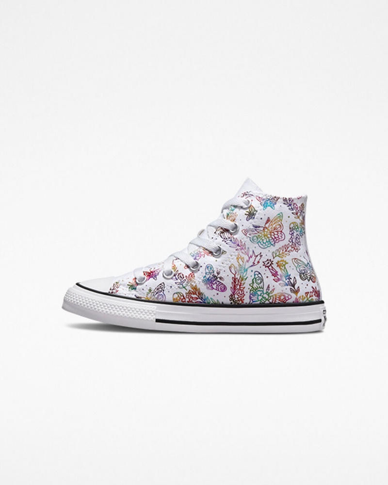 Converse Chuck Taylor All Star Butterfly Shine Wit Roze Paars Blauw | 8734-EKRMW