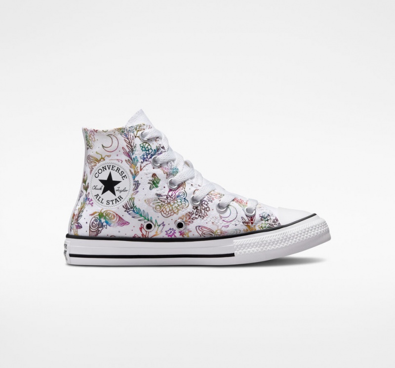 Converse Chuck Taylor All Star Butterfly Shine Wit Roze Paars Blauw | 8734-EKRMW