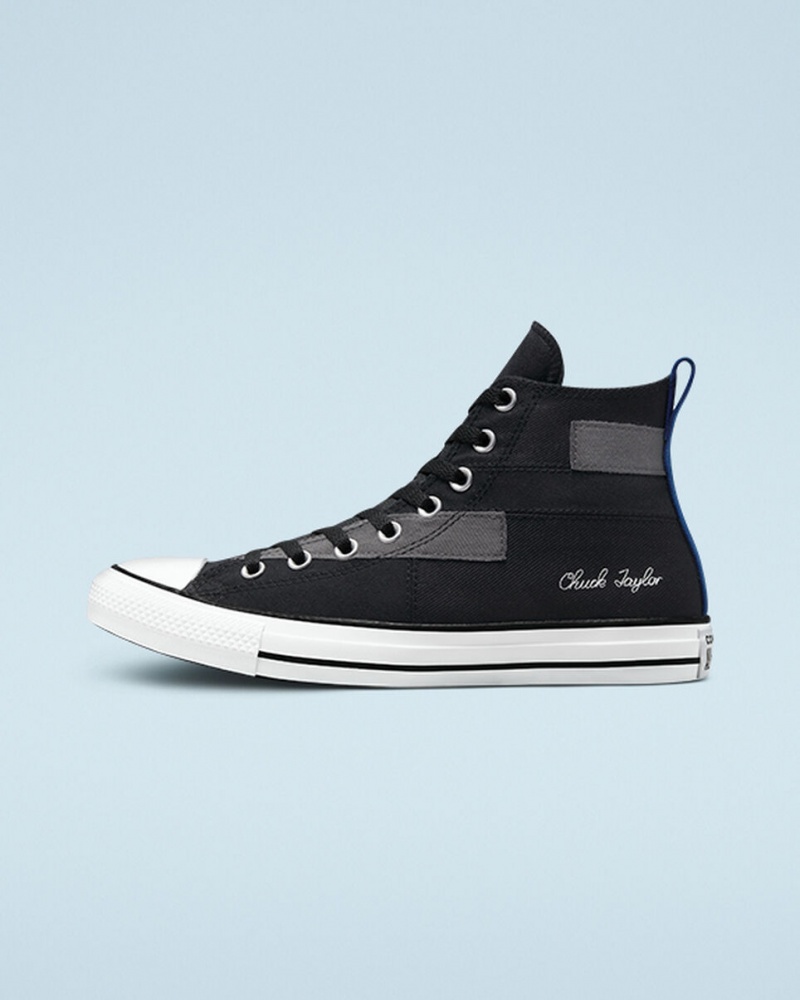 Converse Chuck Taylor All Star Desert Patchwork Zwart Blauw Wit | 8320-UCWNF