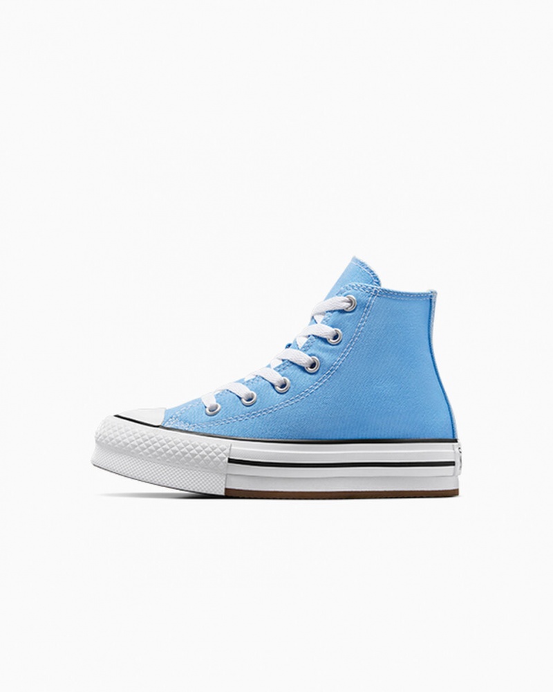 Converse Chuck Taylor All Star EVA Lift Platform Seasonal Color Blauw Wit Zwart | 6813-IJEWR