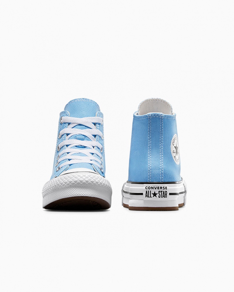 Converse Chuck Taylor All Star EVA Lift Platform Seasonal Color Blauw Wit Zwart | 6813-IJEWR