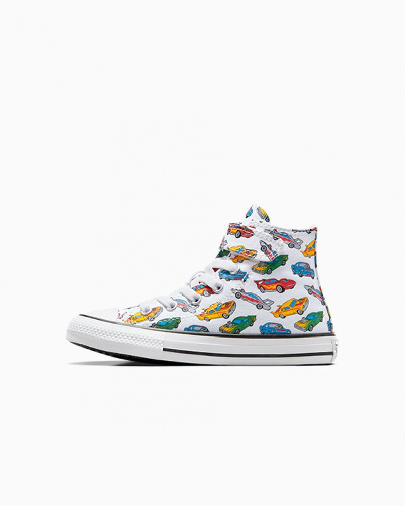 Converse Chuck Taylor All Star Easy-On Cars Wit Geel Rood | 9320-KZIRF