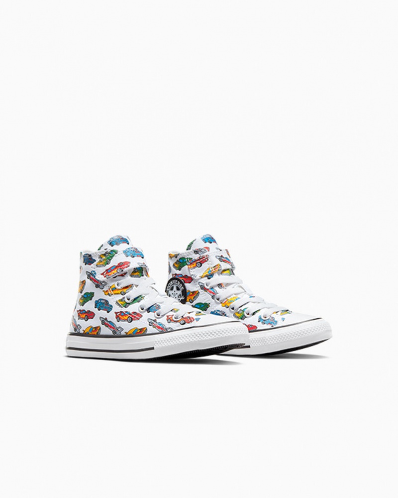 Converse Chuck Taylor All Star Easy-On Cars Wit Geel Rood | 9320-KZIRF