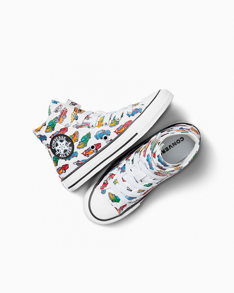 Converse Chuck Taylor All Star Easy-On Cars Wit Geel Rood | 9320-KZIRF