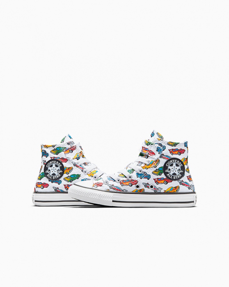 Converse Chuck Taylor All Star Easy-On Cars Wit Geel Rood | 9320-KZIRF