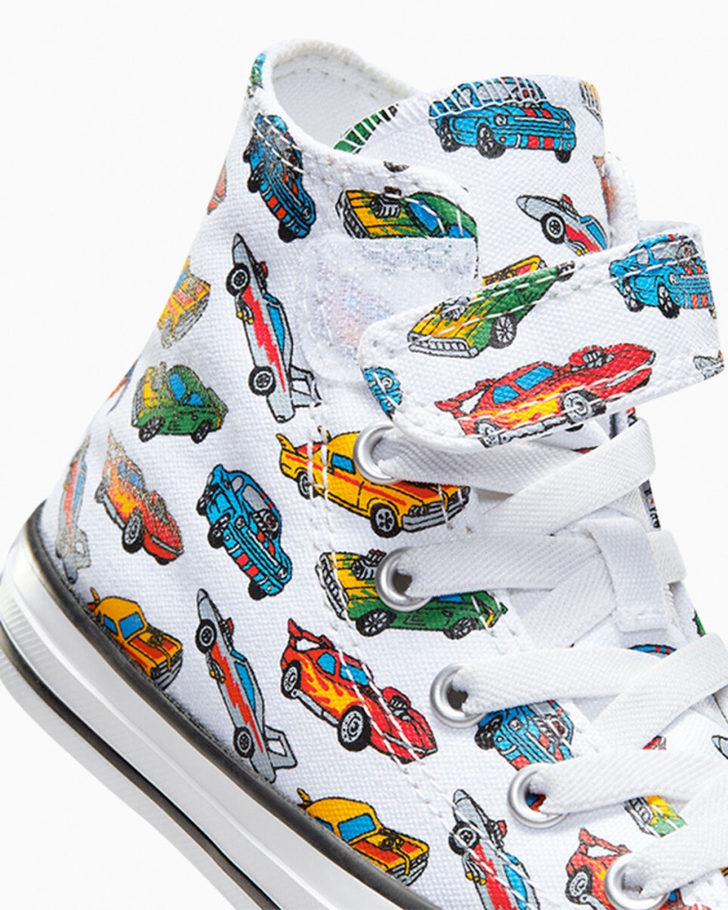 Converse Chuck Taylor All Star Easy-On Cars Wit Geel Rood | 8029-GNFZA