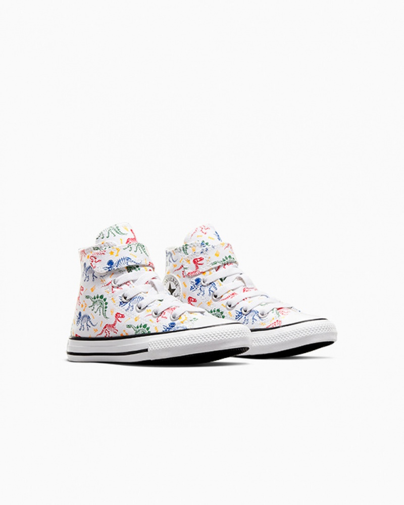 Converse Chuck Taylor All Star Easy-On Dinos Wit Rood Groen | 5061-DERXG