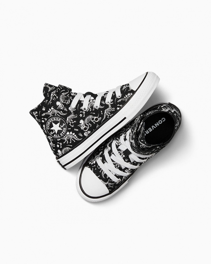 Converse Chuck Taylor All Star Easy-On Dinos Zwart Wit Wit | 5964-RCSAF