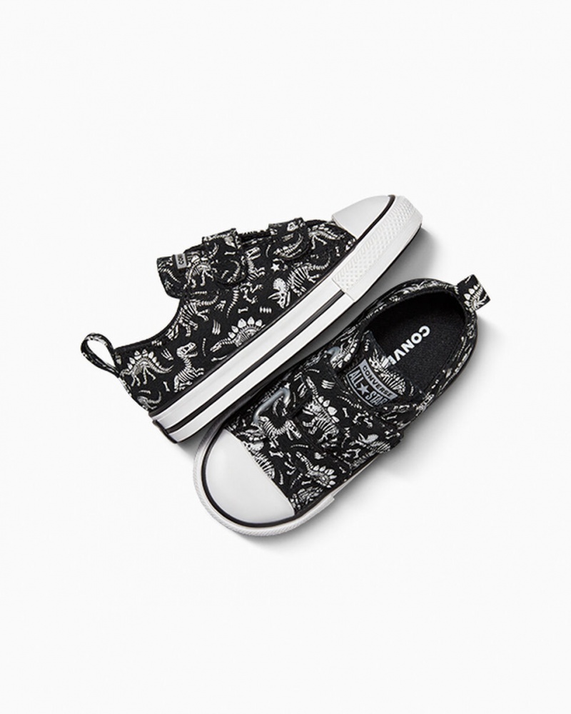 Converse Chuck Taylor All Star Easy-On Dinos Zwart Wit Wit | 0239-HKLUI