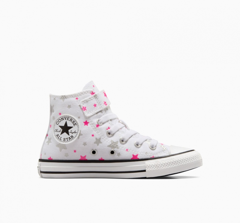 Converse Chuck Taylor All Star Easy On Sparkle Wit Roze Wit | 7203-YHTUZ