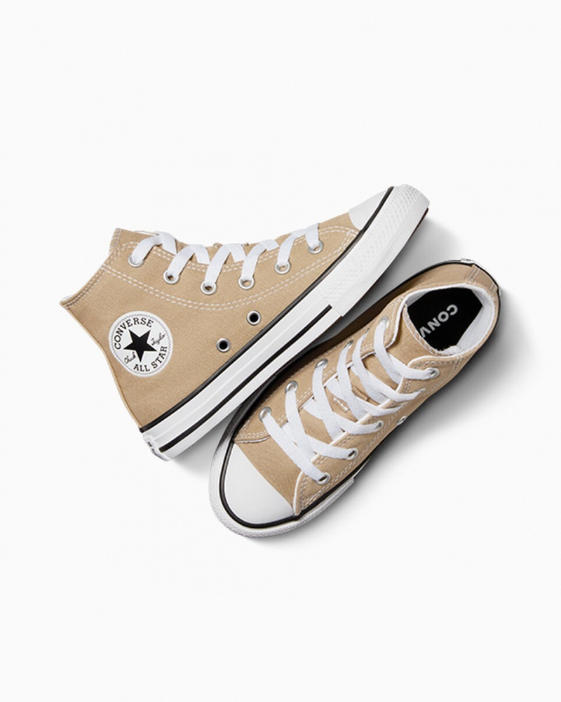 Converse Chuck Taylor All Star Excess Materials Khaki Wit Zwart | 4095-MFTXO