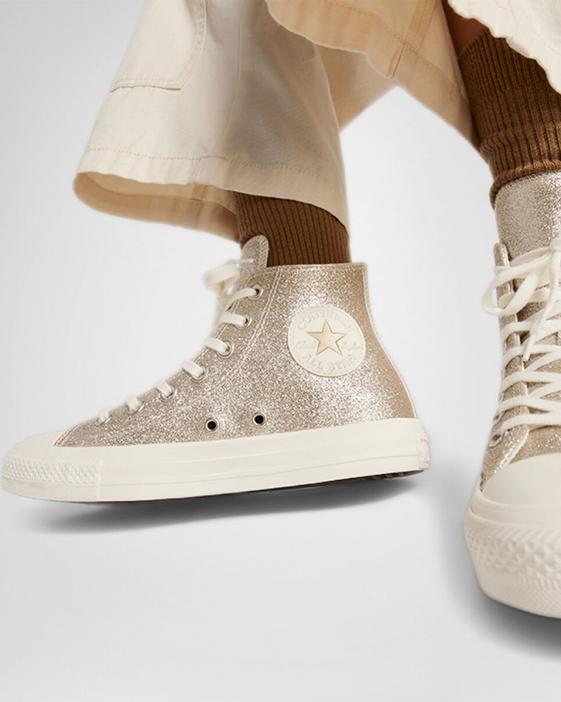 Converse Chuck Taylor All Star Glitter Lichtgoud | 2980-VFLOU