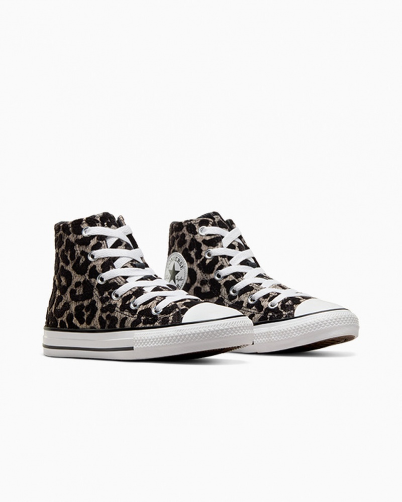 Converse Chuck Taylor All Star Leopard Lichtzwart Wit | 4120-YVXCT