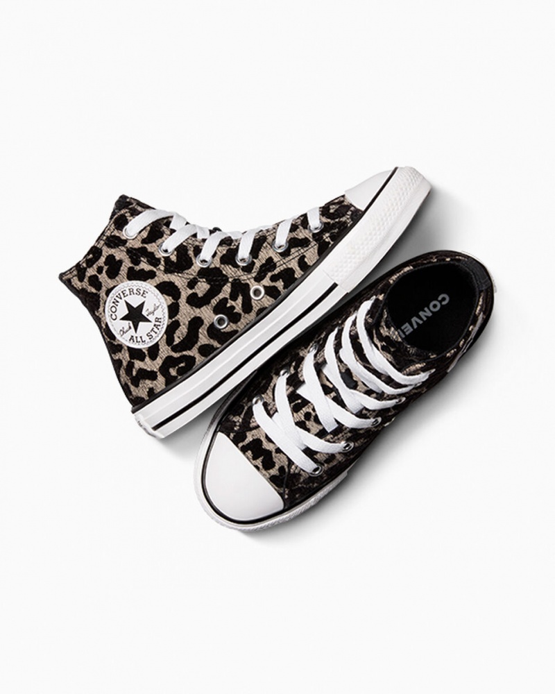 Converse Chuck Taylor All Star Leopard Lichtzwart Wit | 4120-YVXCT