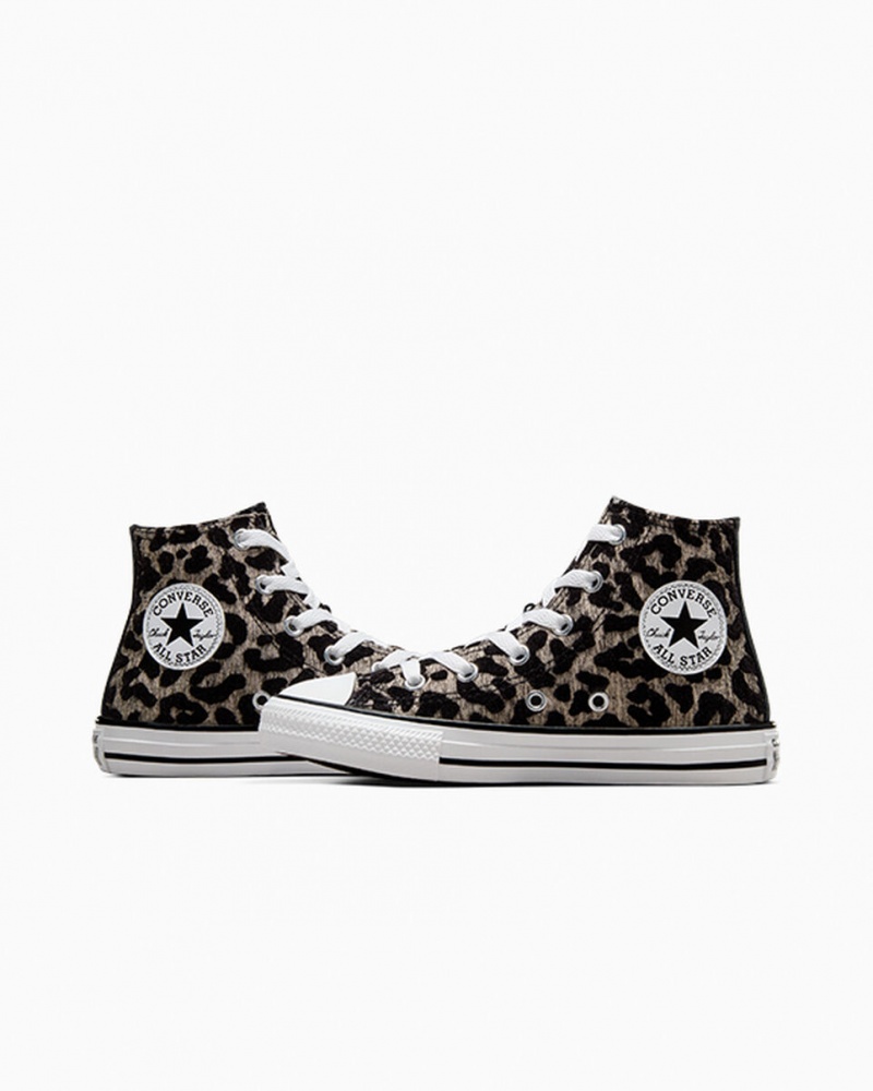 Converse Chuck Taylor All Star Leopard Lichtzwart Wit | 4120-YVXCT