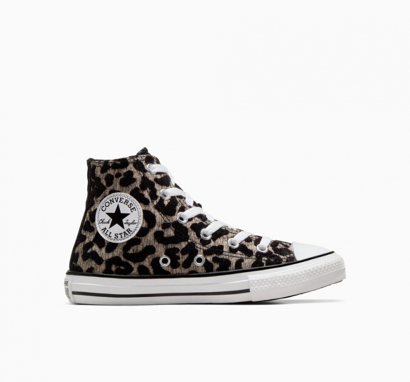 Converse Chuck Taylor All Star Leopard Lichtzwart Wit | 4120-YVXCT