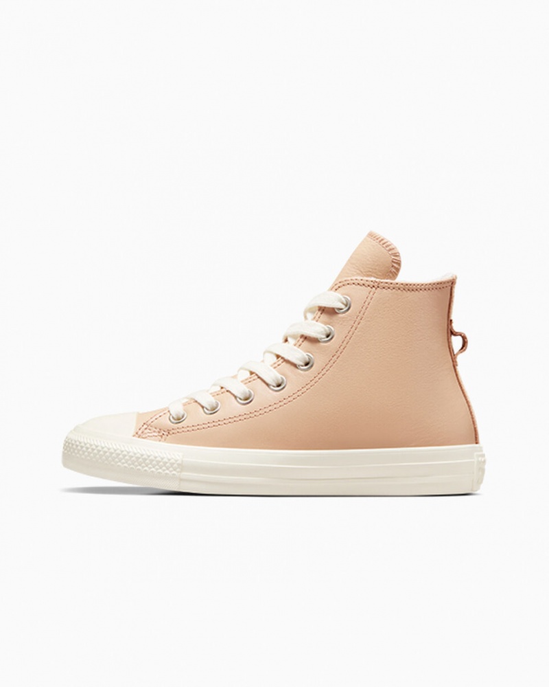 Converse Chuck Taylor All Star Leren Faux Fur Lining Epic Dune / Egret / Egret | 7803-DNGRH