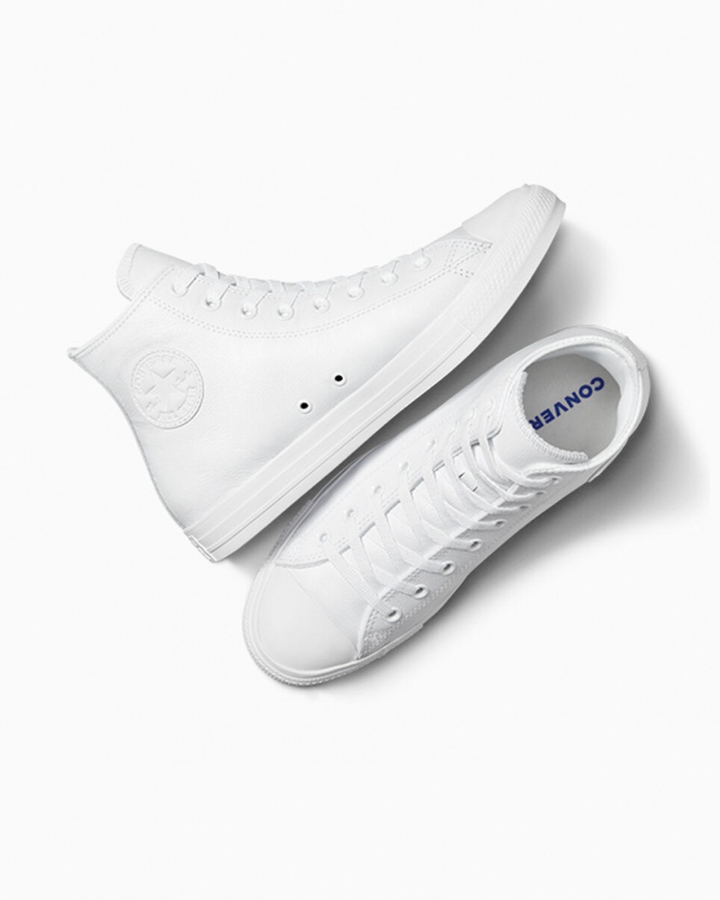 Converse Chuck Taylor All Star Leren Wit | 3891-LFWAT