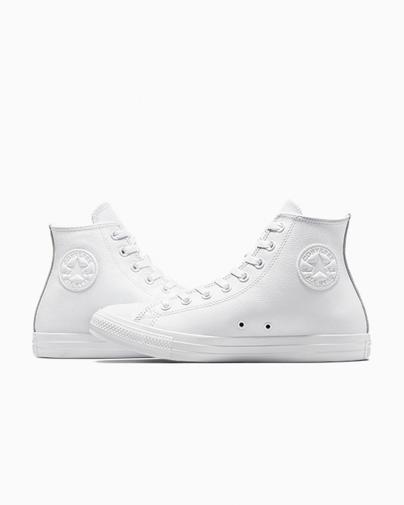 Converse Chuck Taylor All Star Leren Wit | 3891-LFWAT