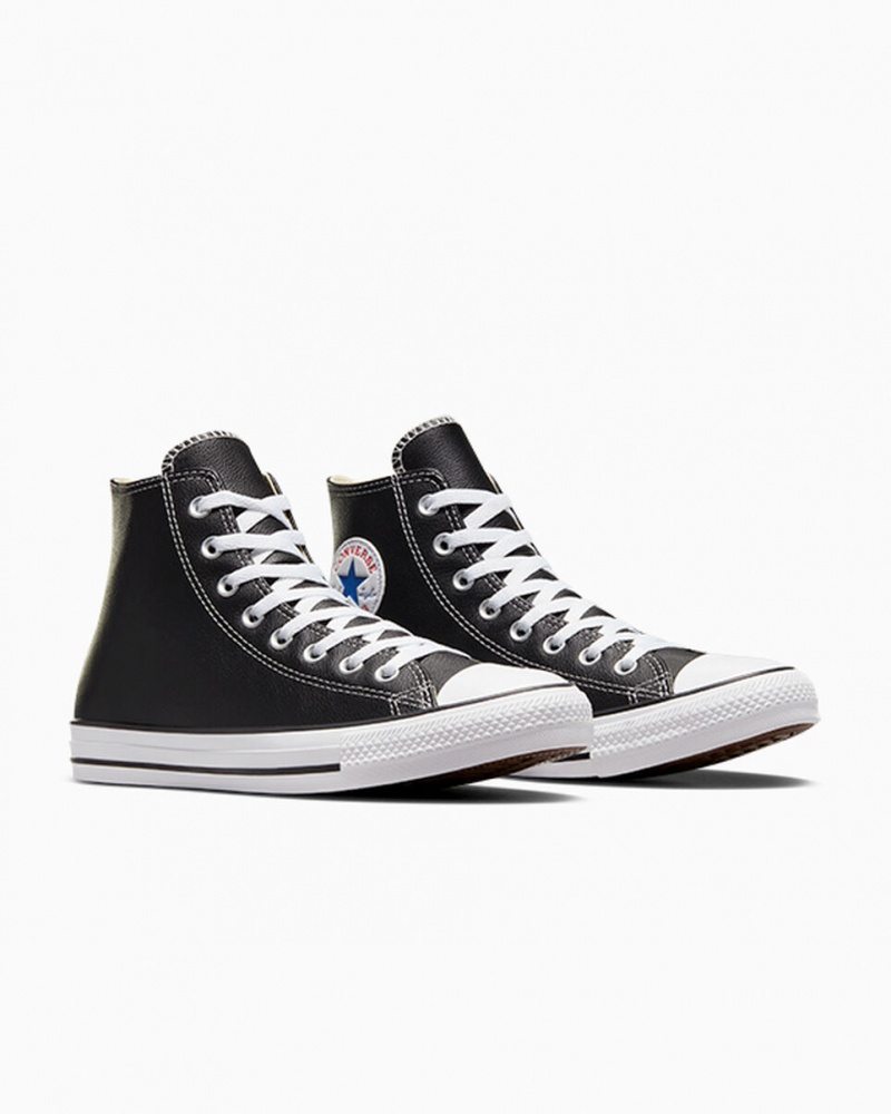 Converse Chuck Taylor All Star Leren Zwart | 1963-CQGBV